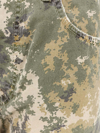 Cotton jeans with camouflage pattern thumbnail
