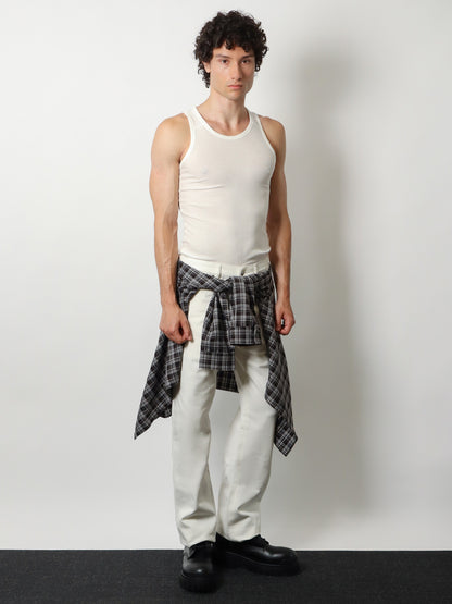 White denim trousers thumbnail