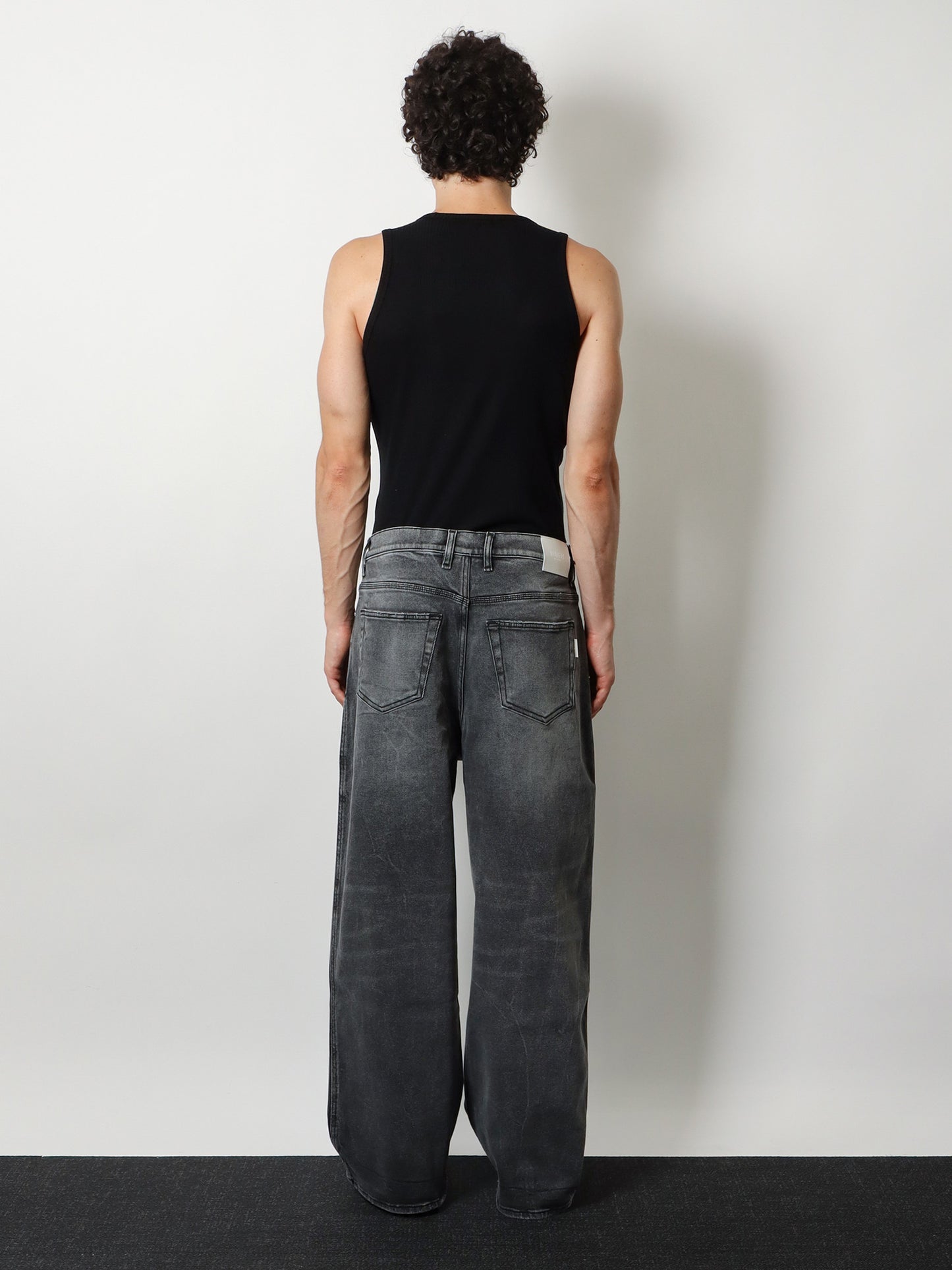 Jeans in denim grigio