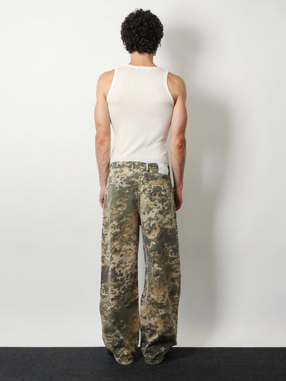 Cotton jeans with camouflage pattern thumbnail