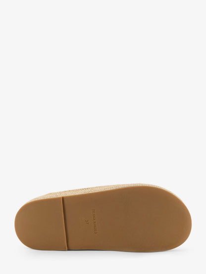 Belinda leather and raffia sandals thumbnail