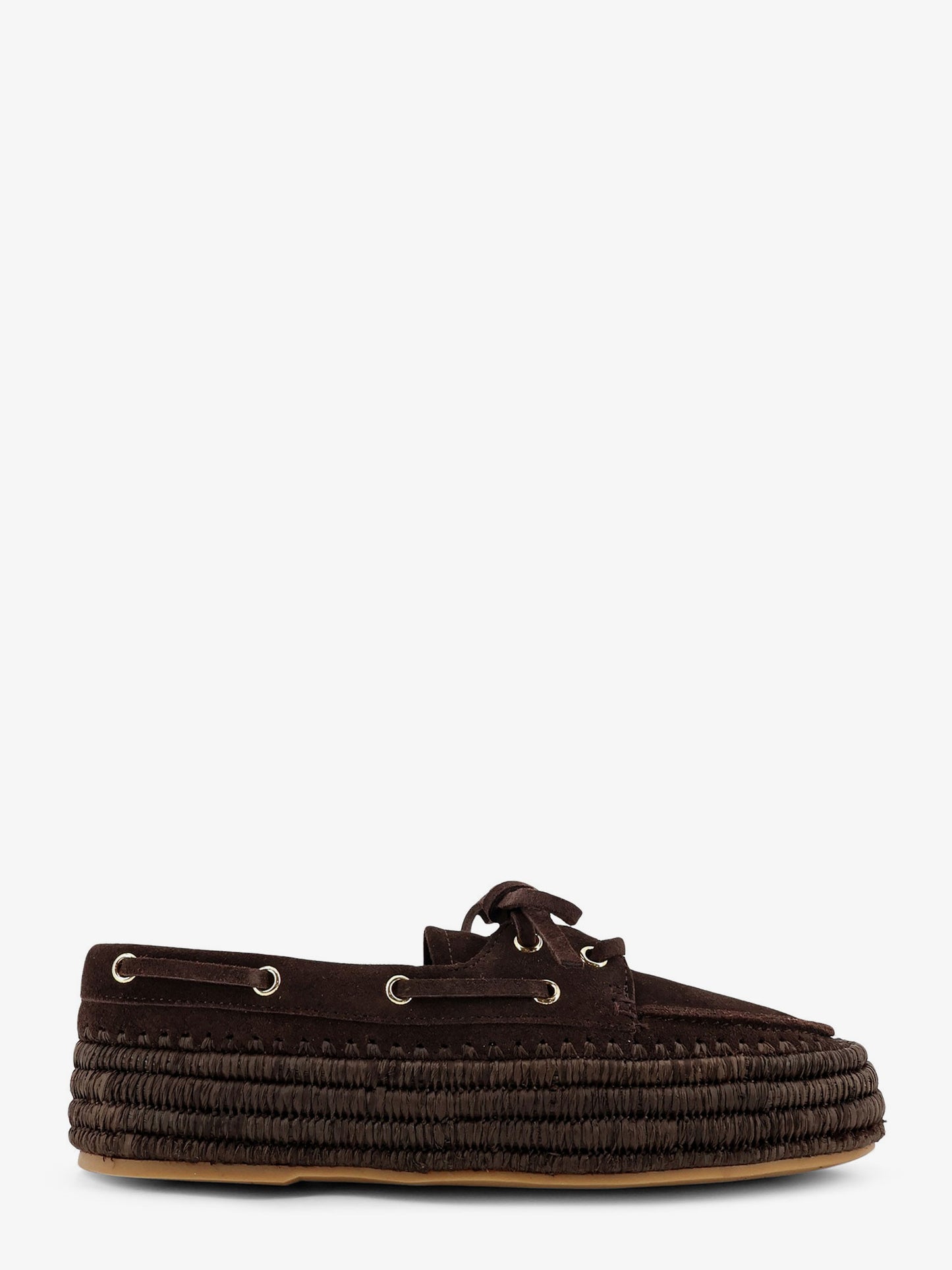 Penelope suede and raffia loafers