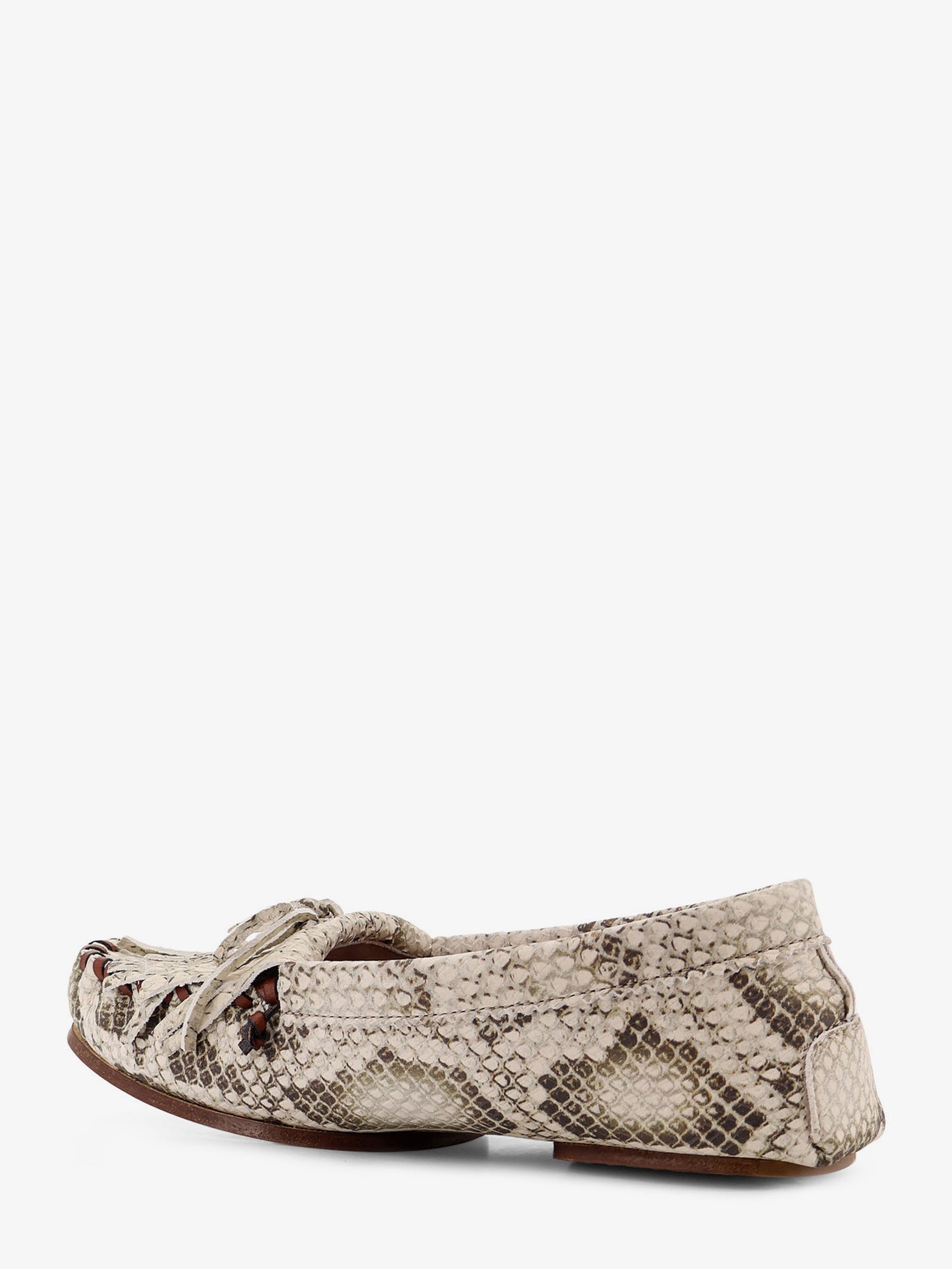 Indiana leather loafers with croco print