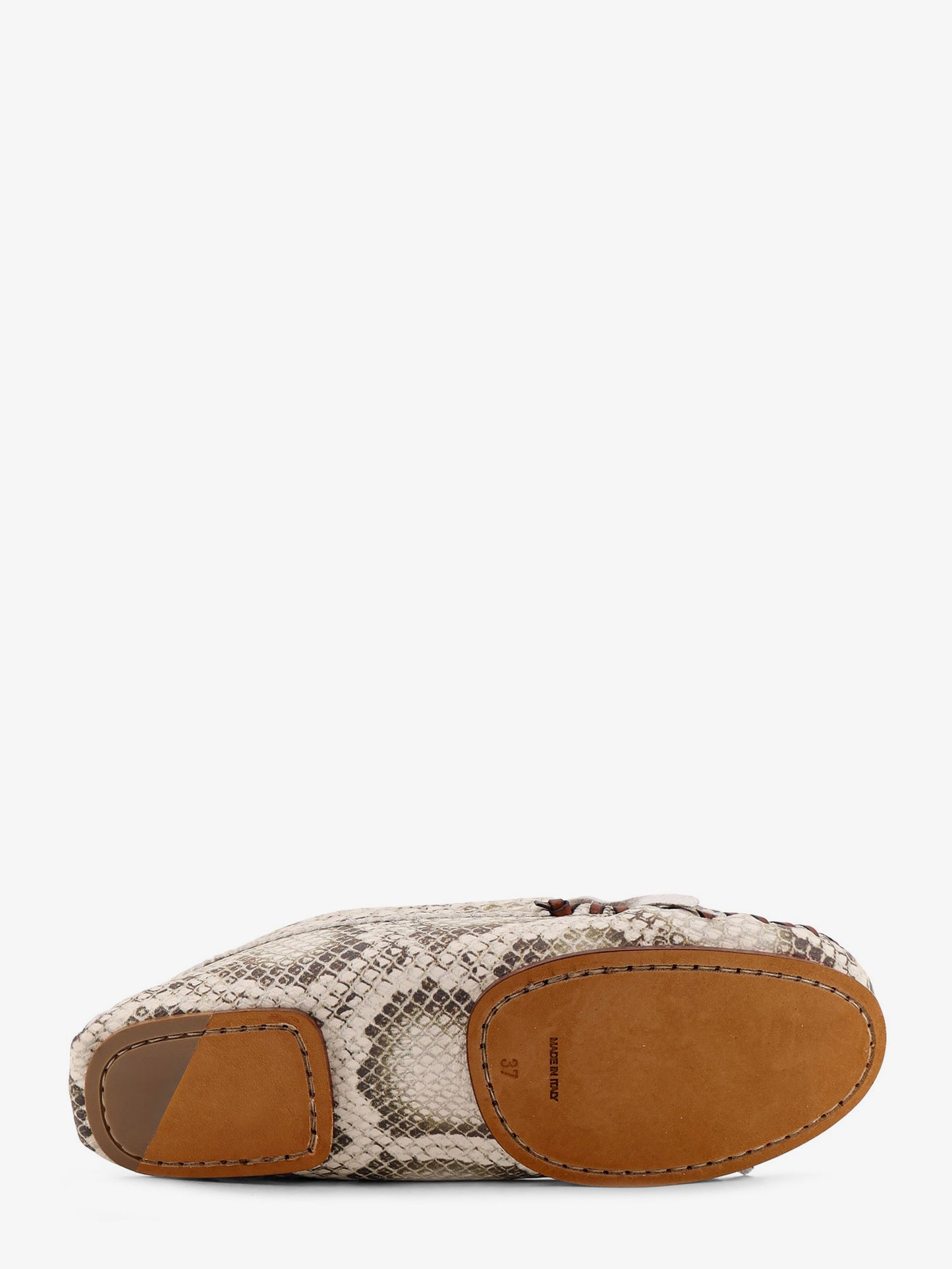 Indiana leather loafers with croco print