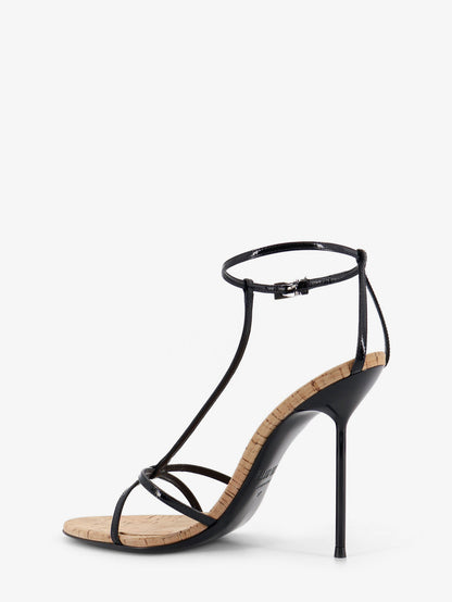 Lidia leather and cork sandals thumbnail