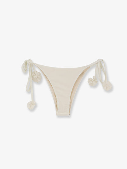 Nylon bikini bottoms with floral detail thumbnail
