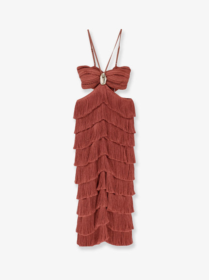 Amethyst fringed dress thumbnail