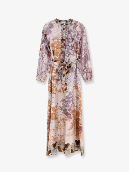 Aloe long silk dress thumbnail