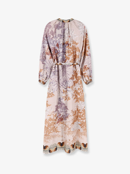 Aloe long silk dress thumbnail