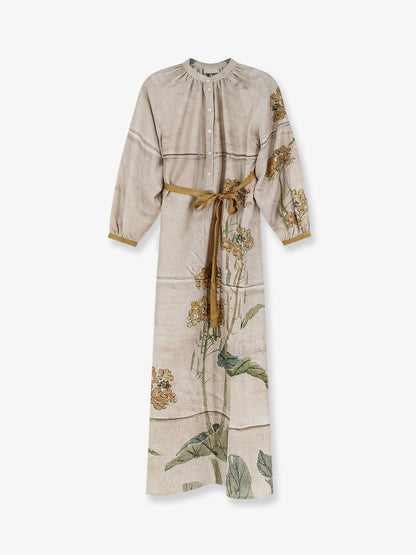 Aloe long silk dress thumbnail