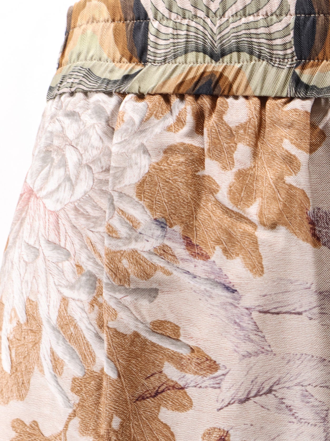 Silk trouser with all-over prints