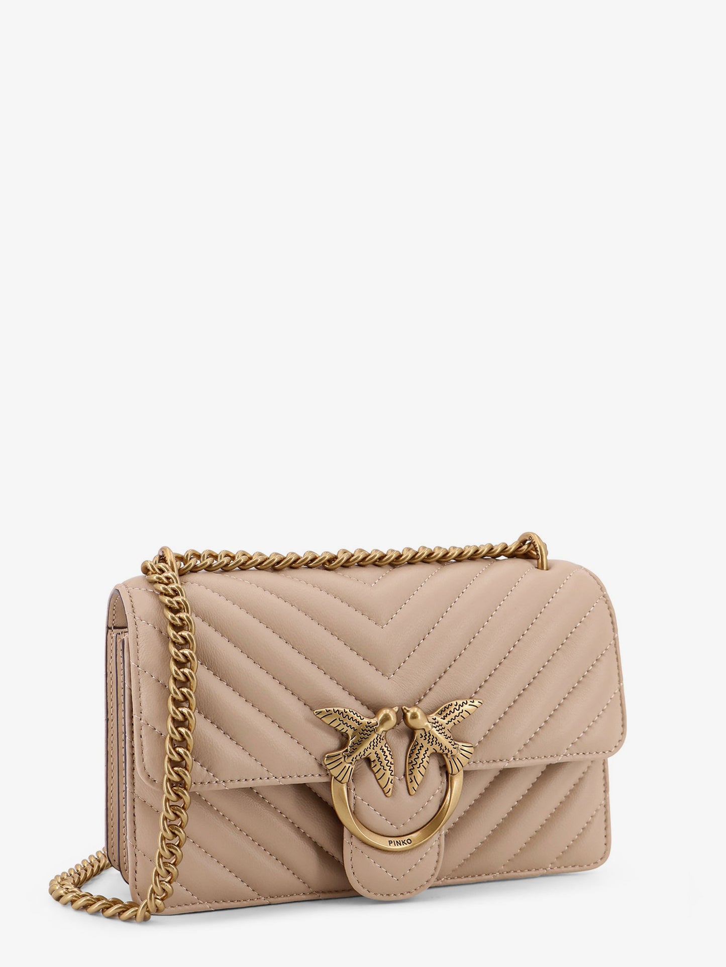 Love One Mini quilted leather shoulder bag