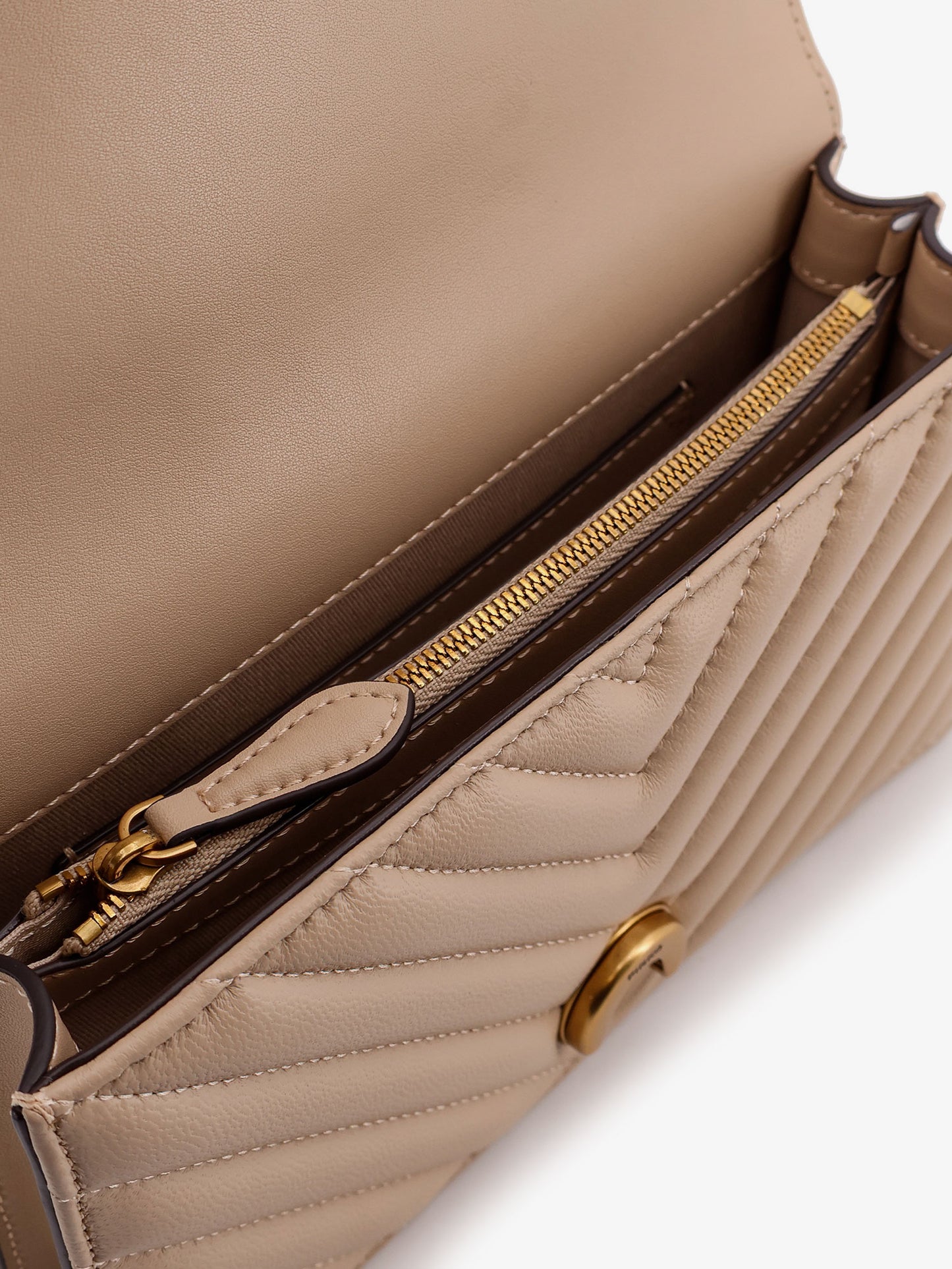 Love One Mini quilted leather shoulder bag
