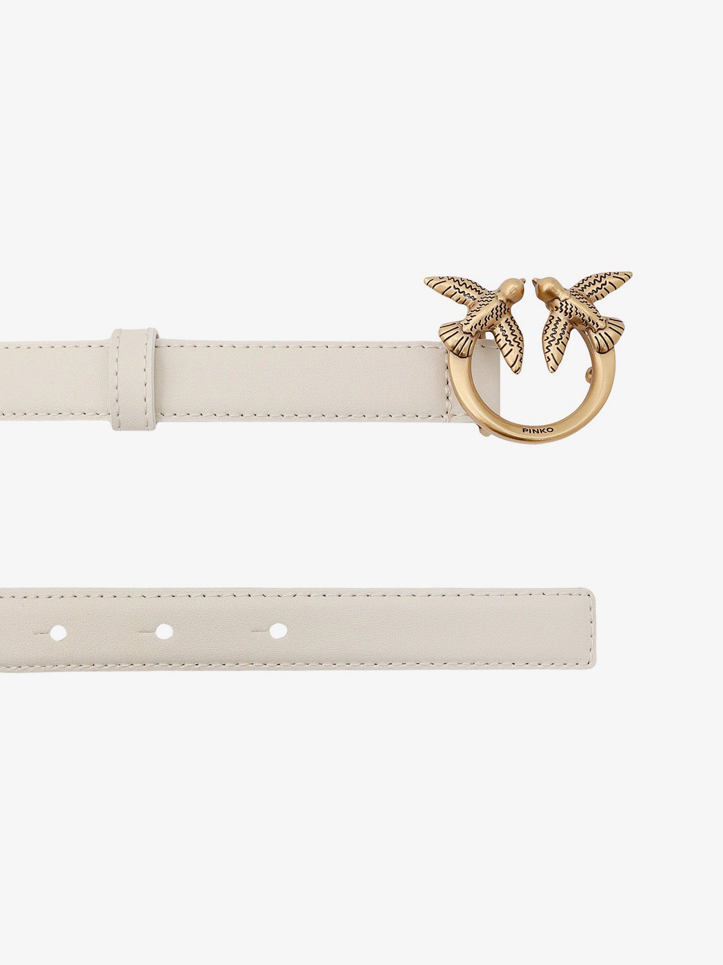 Berry leather belt