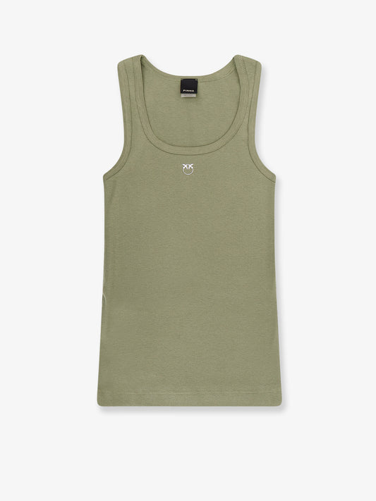 Calcolatore cotton tank top with frontal Love Birds logo