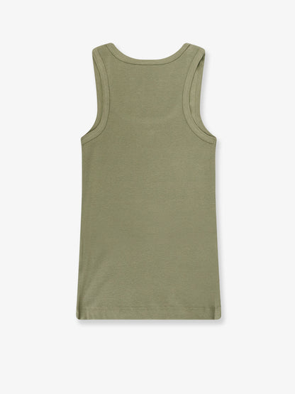 Calcolatore cotton tank top with frontal Love Birds logo thumbnail