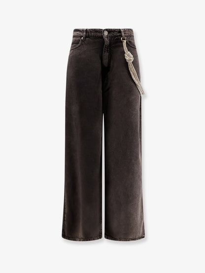 Jeans Lauryn in bull denim con corda gioiello amovibile thumbnail