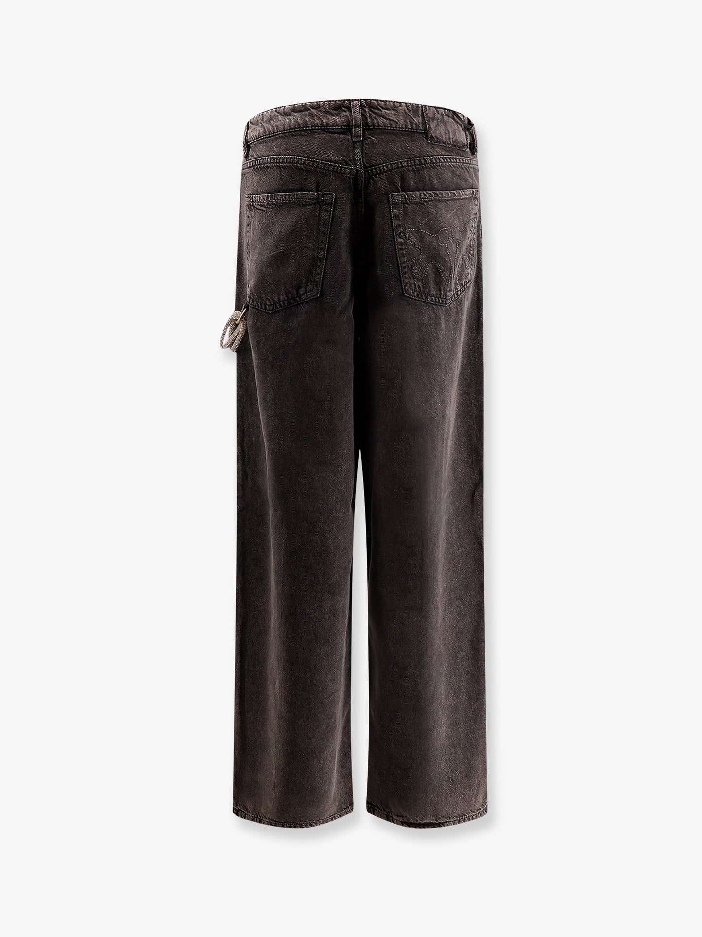 Jeans Lauryn in bull denim con corda gioiello amovibile