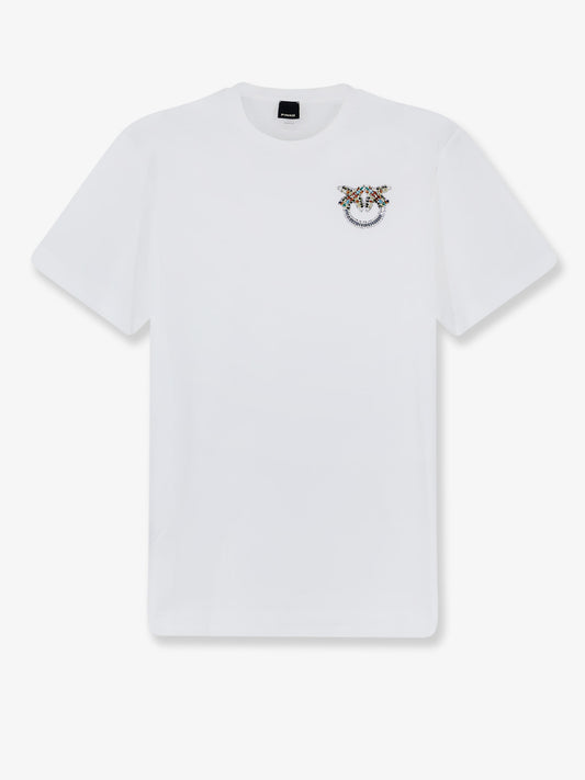 T-shirt in cotone con logo Love Birds frontale
