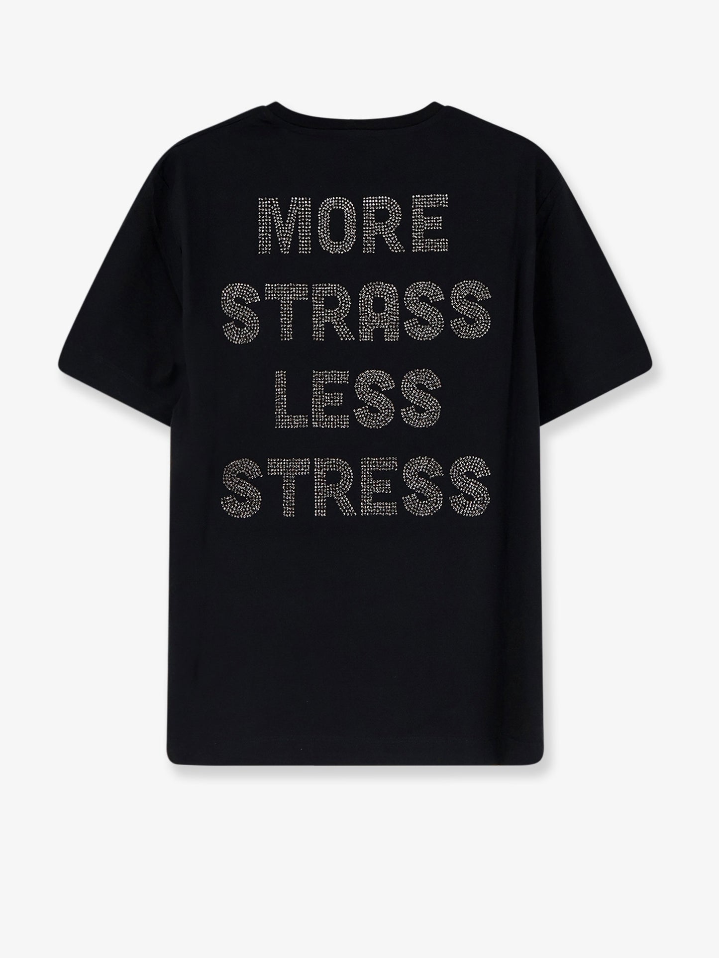 Cotton T-shirt with front lettering logo