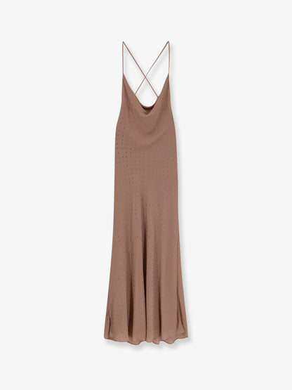 Farro long dress with rhinestones thumbnail