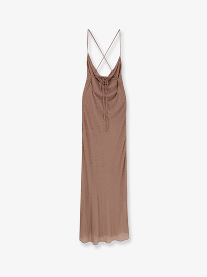 Farro long dress with rhinestones thumbnail