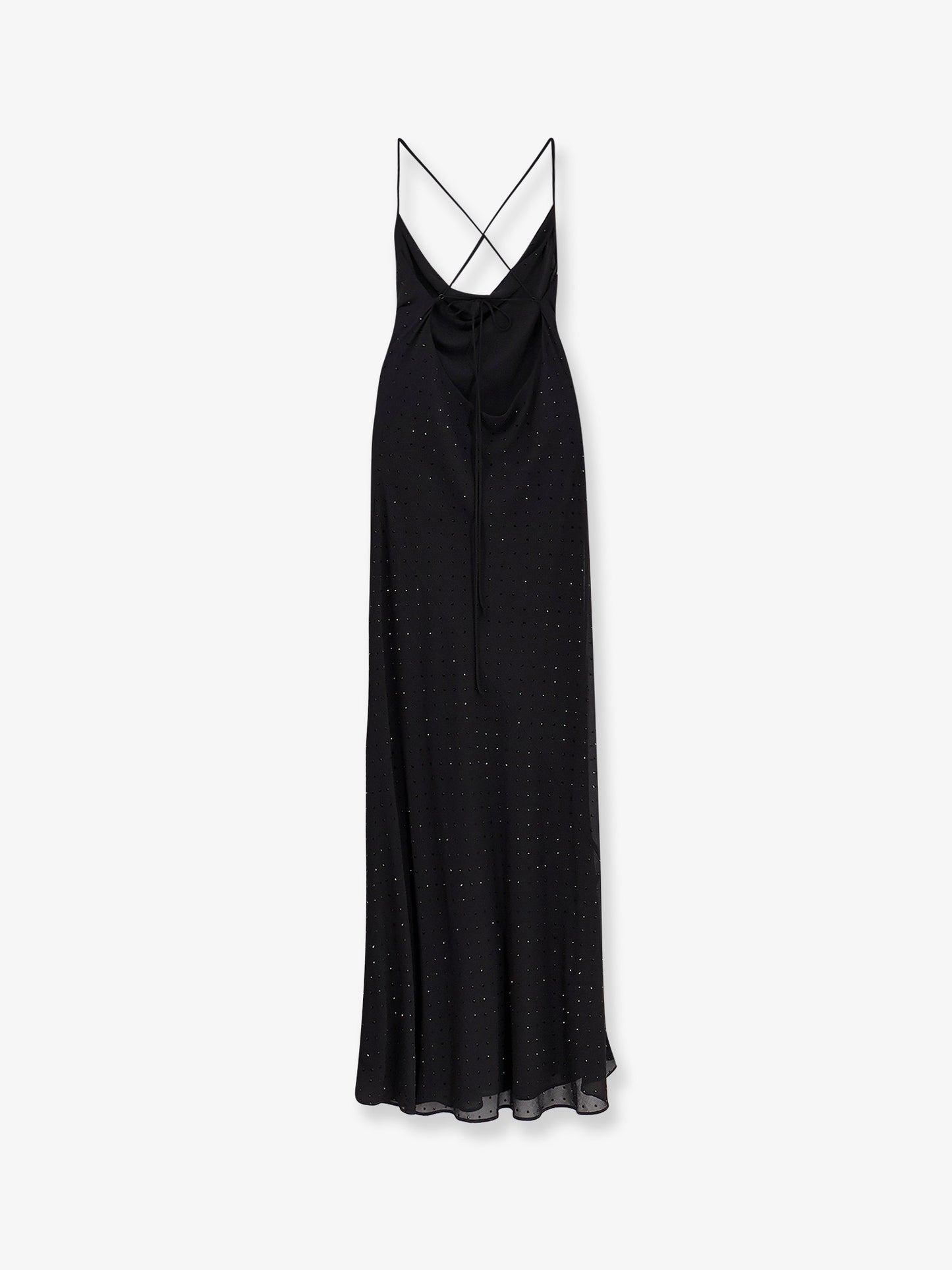 Farro long dress with rhinestones