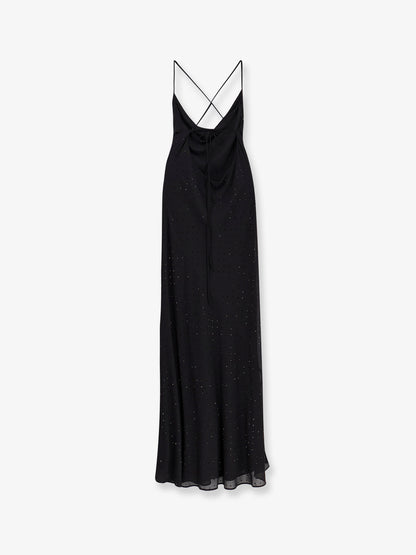 Farro long dress with rhinestones thumbnail