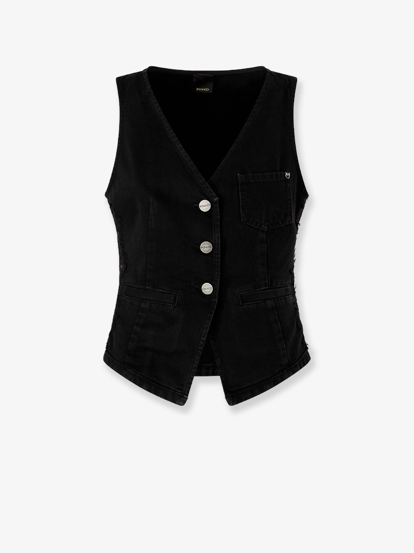 Gardener cotton vest with laces profiles