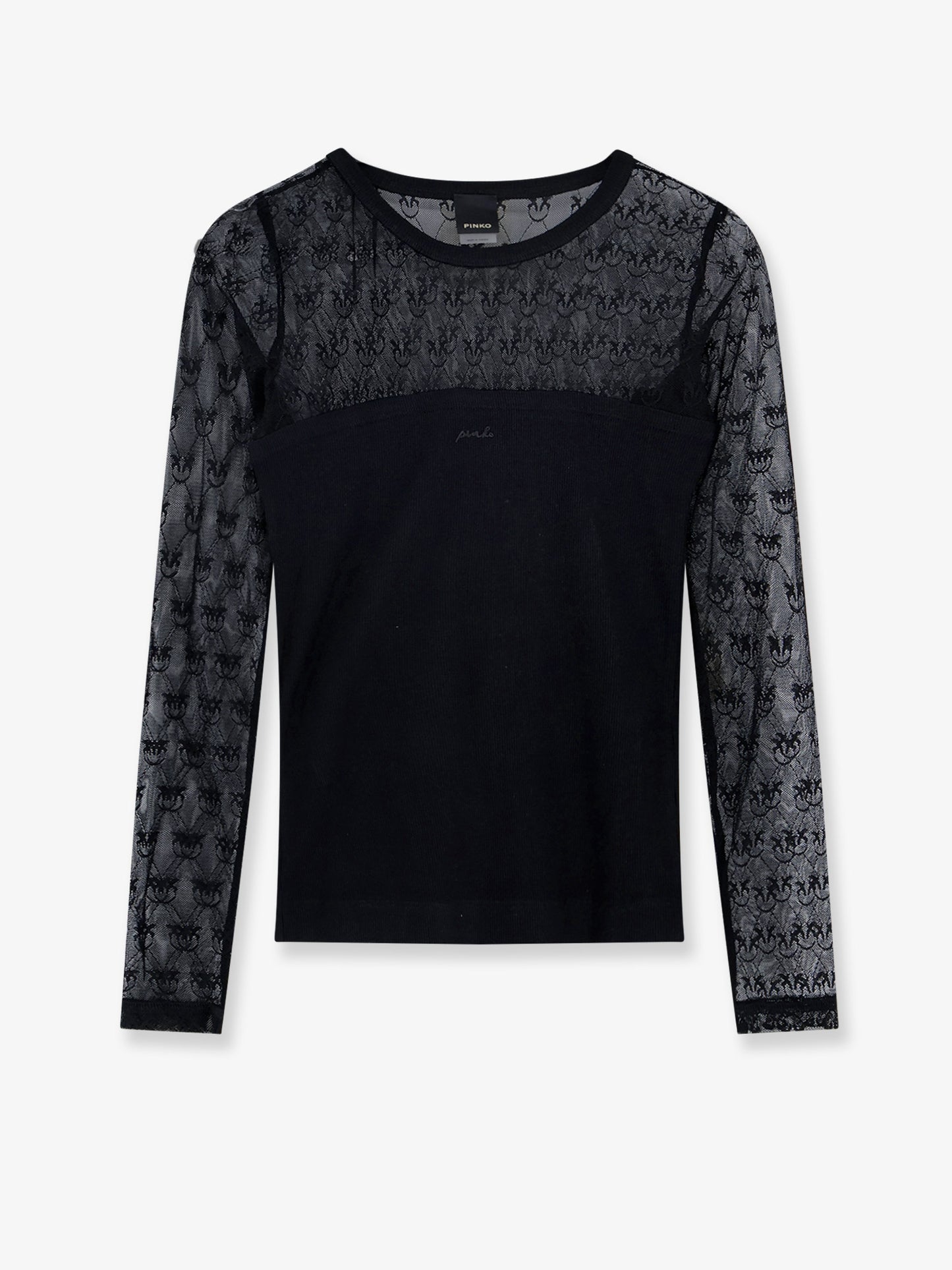 Love Birds lace jersey sweater