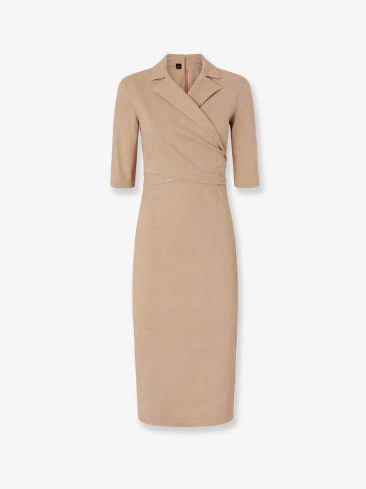 Allyson stretch linen and viscose dress