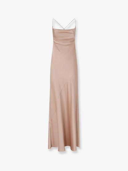 Farro satin long dress thumbnail