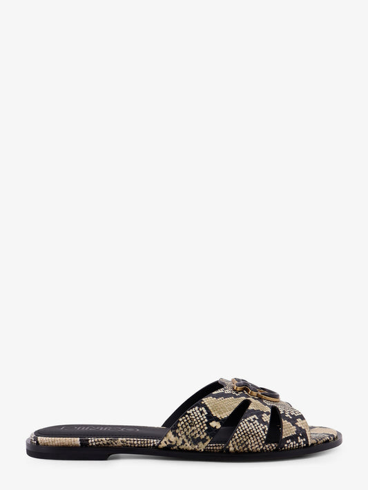 Milly low leather sandals
