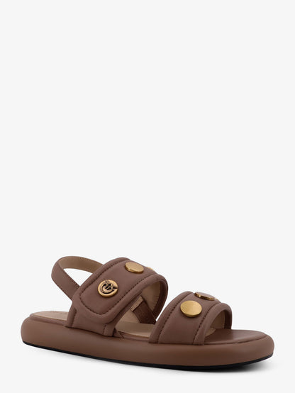 Fiona flat leather sandals thumbnail