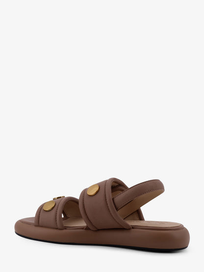 Fiona flat leather sandals thumbnail