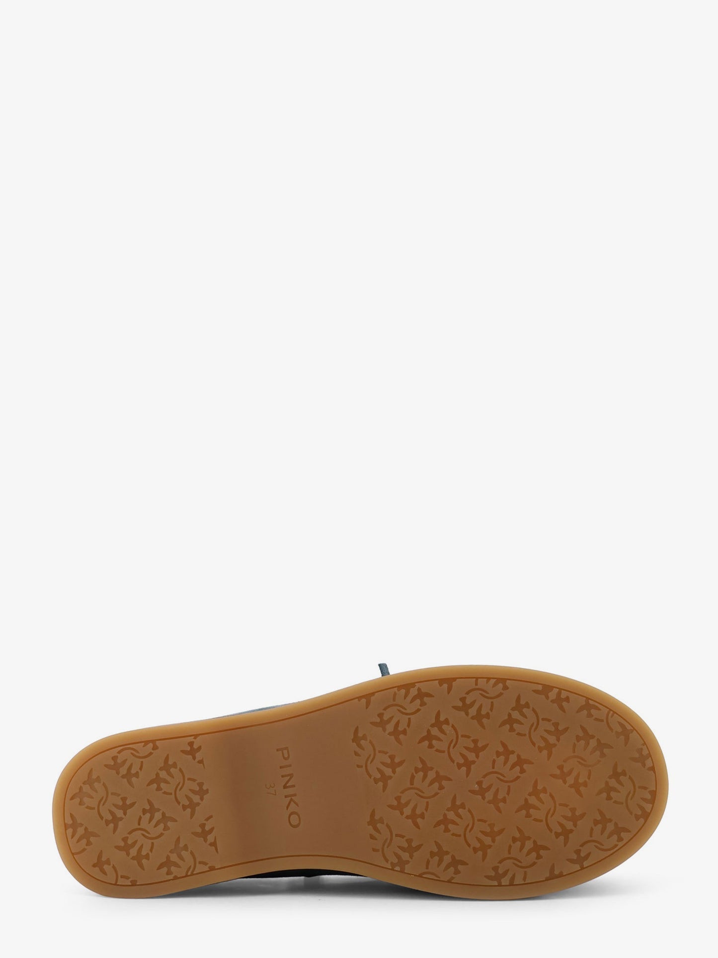 Grace suede loafers with metal lettering logo