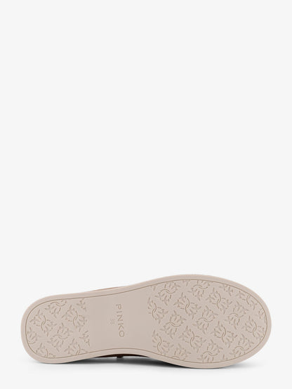 Grace suede loafers with metal lettering logo thumbnail