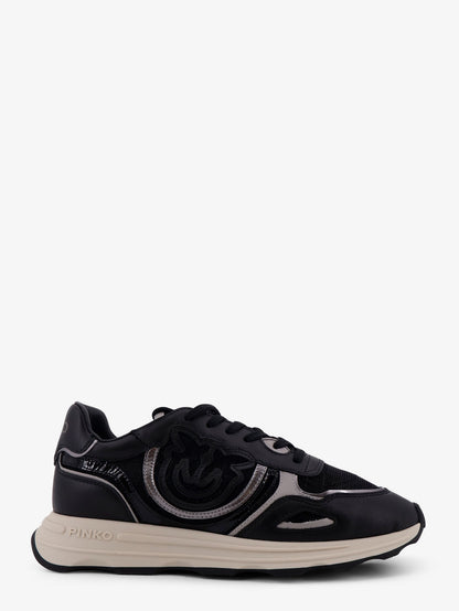 Zoe leather sneakers with mesh inserts thumbnail