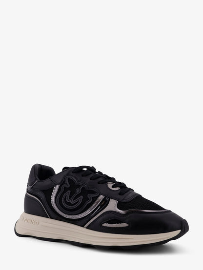 Zoe leather sneakers with mesh inserts thumbnail