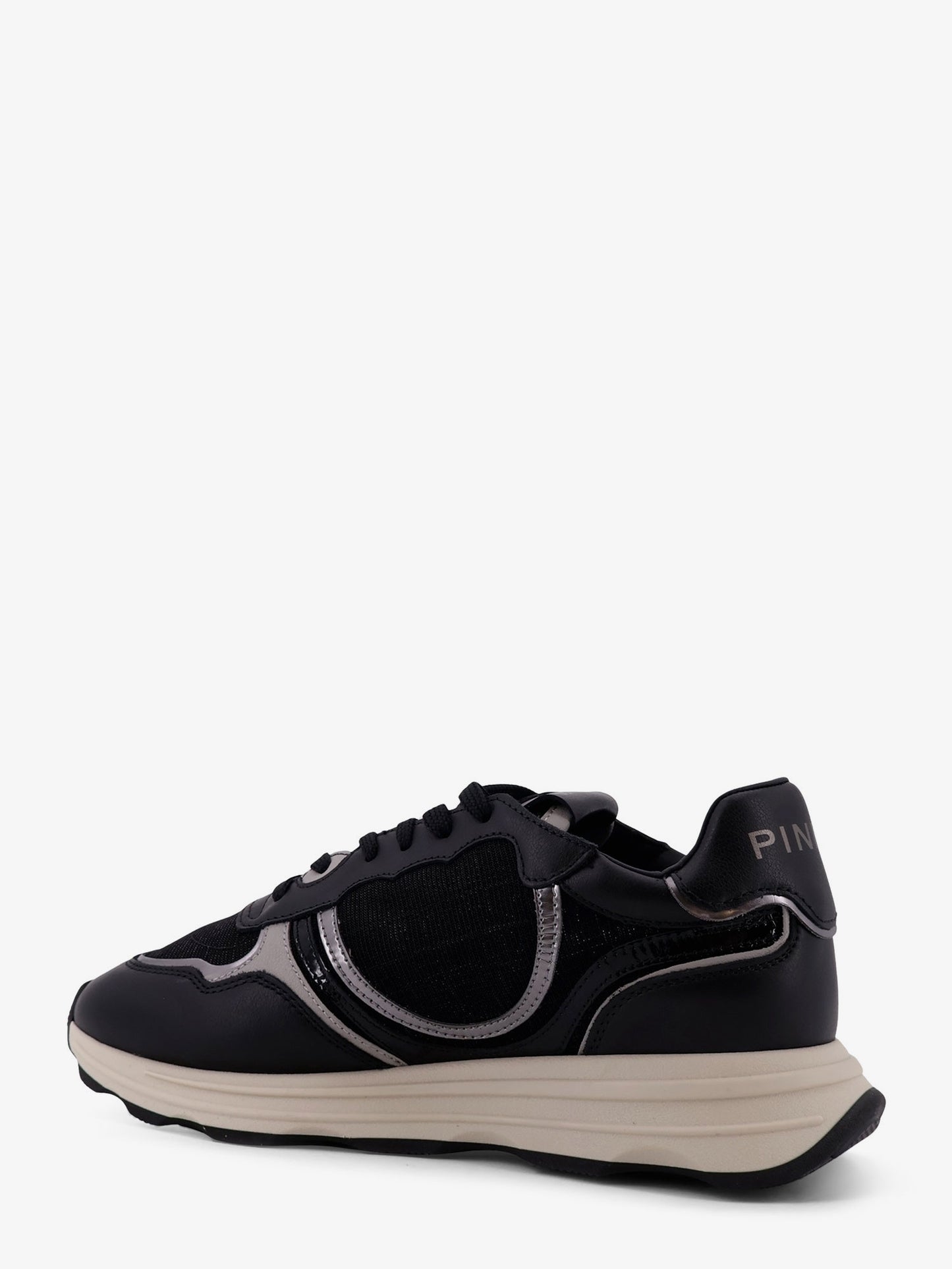Zoe leather sneakers with mesh inserts