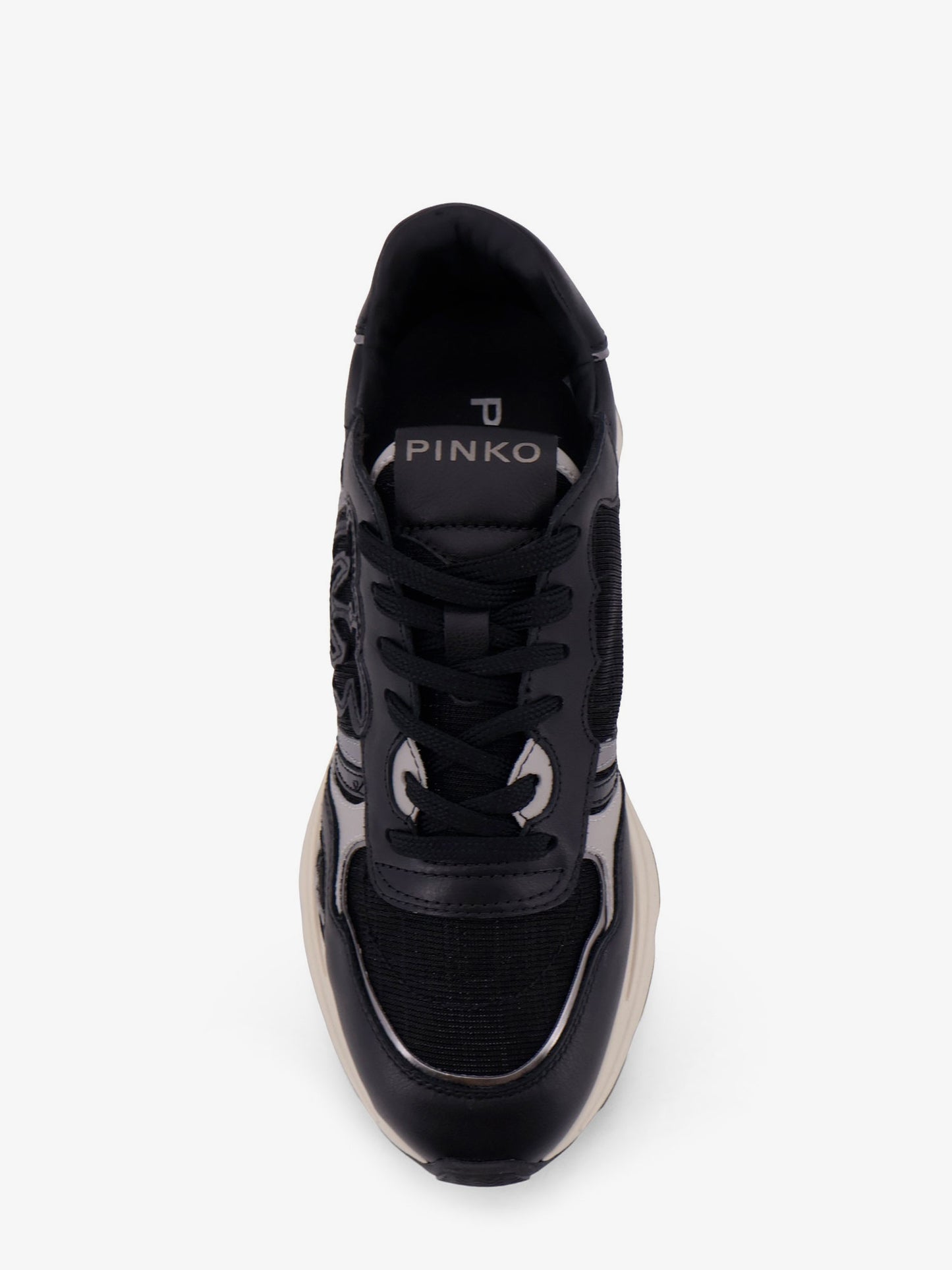 Zoe leather sneakers with mesh inserts