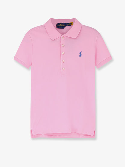 Cotton blend polo with embroidered logo thumbnail