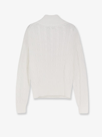 Cotton sweater with embroidered logo thumbnail