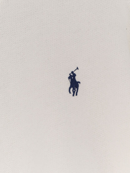 Cotton blend sweater with embroidered logo on the front thumbnail