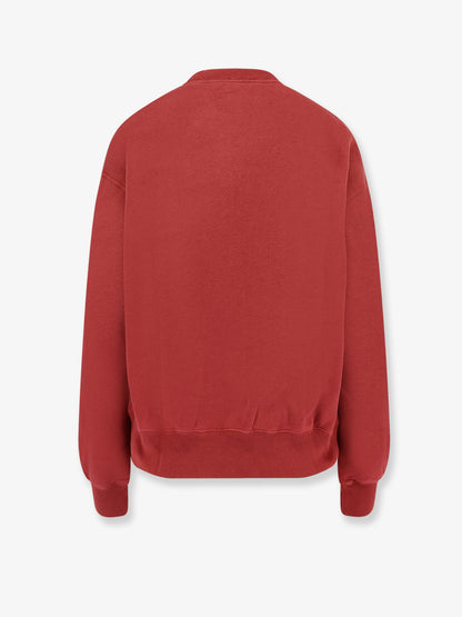 Cotton blend sweater with embroidered logo on the front thumbnail
