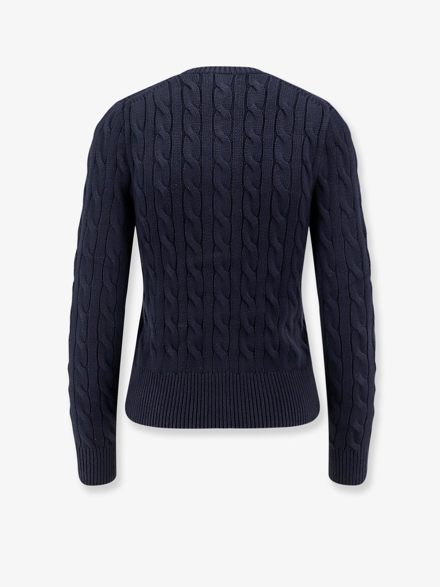 Cotton cardigan with contrasting logo