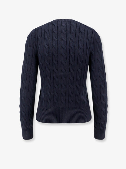 Cotton cardigan with contrasting logo thumbnail