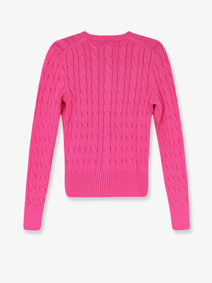 Cotton cardigan with contrasting logo thumbnail