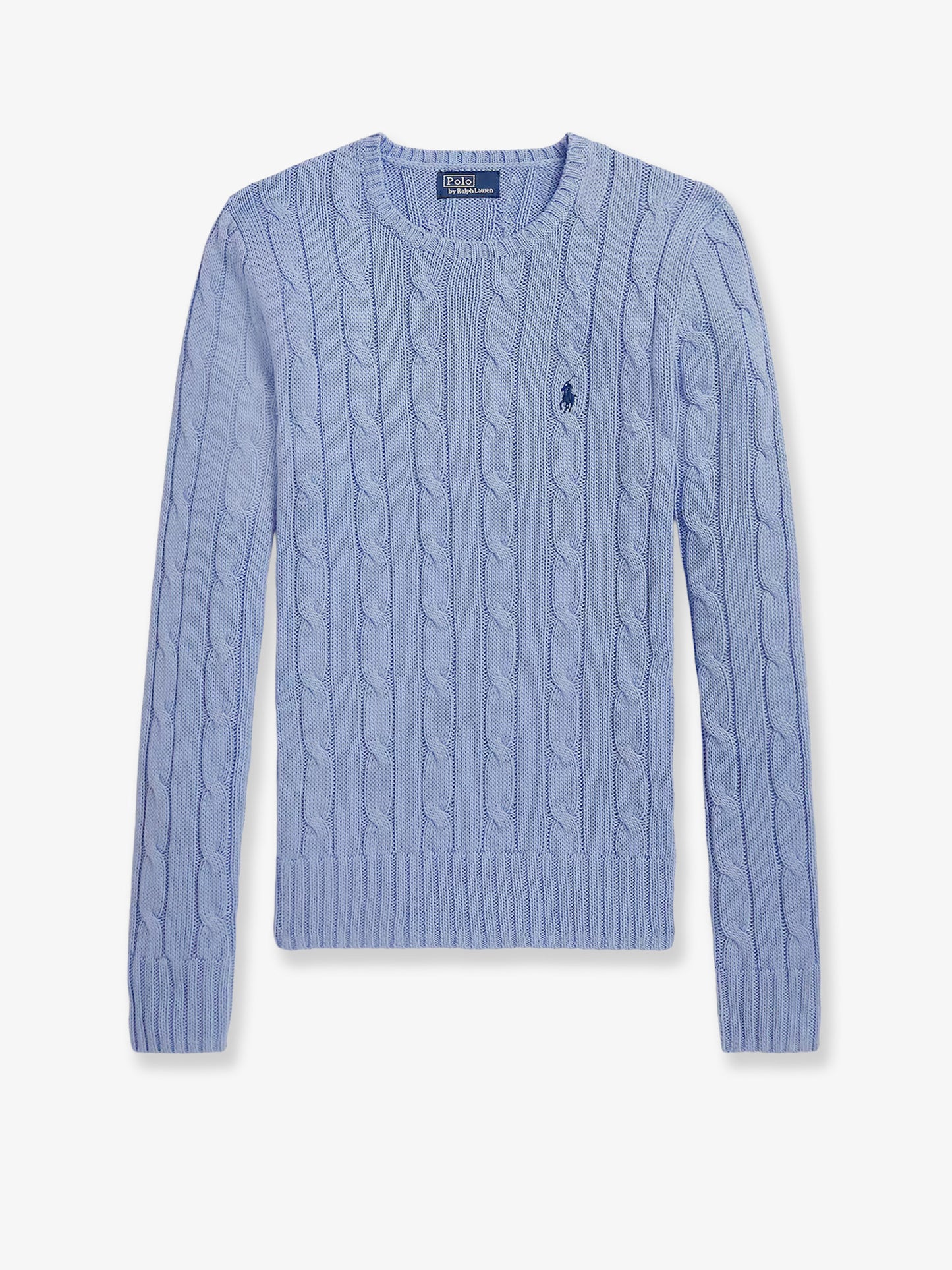 Cotton sweater with embroidered logo on the front