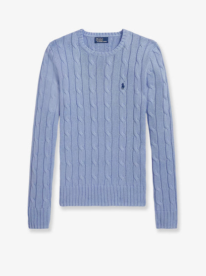 Cotton sweater with embroidered logo on the front thumbnail